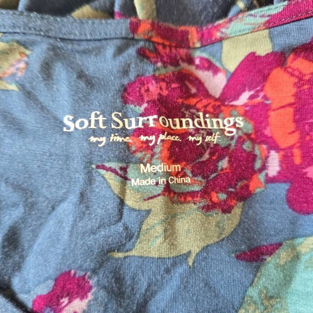 Soft Surroundings A-Line Purple/Blue Maxi Dress, Long Sleeve, EUC, M - Picture 11 of 12